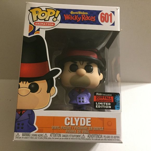 2019 NYCC Shared Hanna Barbara Wacky Races Clyde Funko Pop Figure #601 - Picture 8 of 8